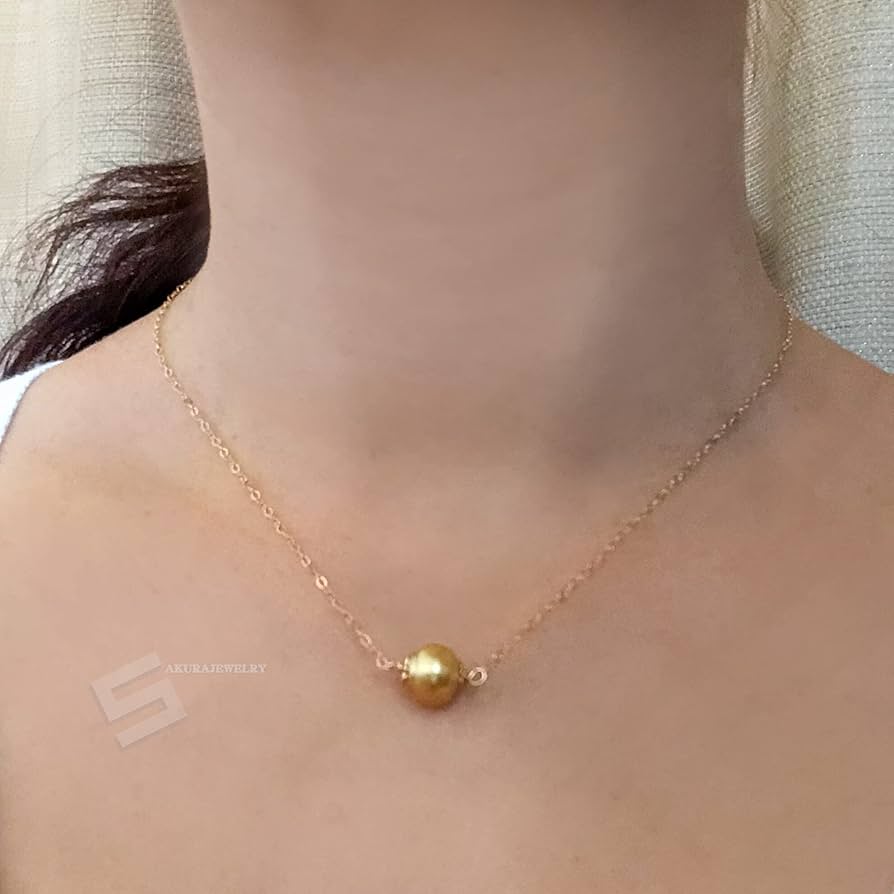 Amazon.com: Genuine South Sea Pearl Choker, Saltwater Golden Amazon.com: Genuine South Sea Pearl Choker, Saltwater Golden